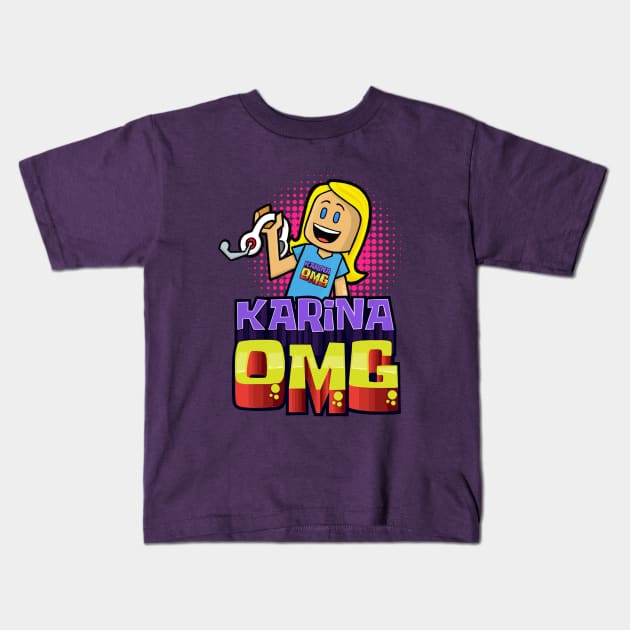 GamerGirl Kids T-Shirt by Sketchy